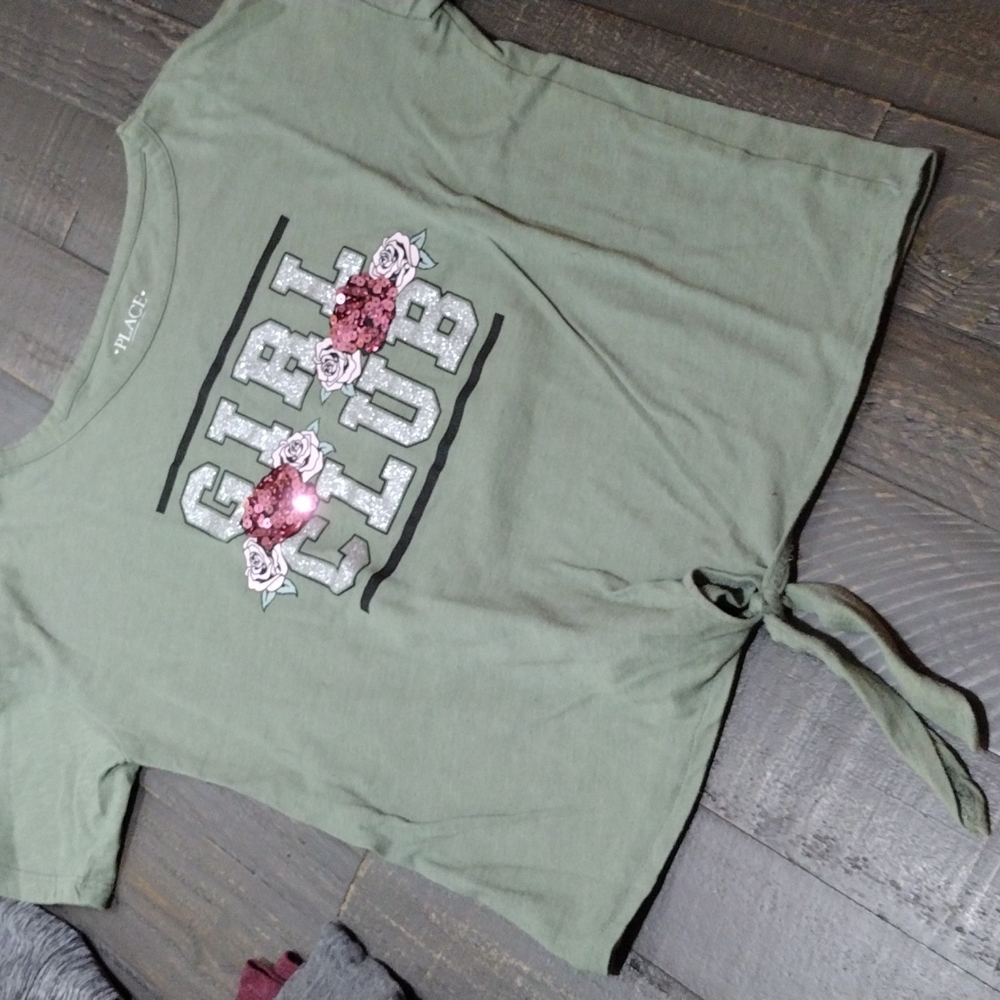OLD NAVY / CHILDREN'S PLACE / JUSTICE GIRLS SZ 10 - 12 Bundle TEES AND SHORTS - Picture 12 of 12
